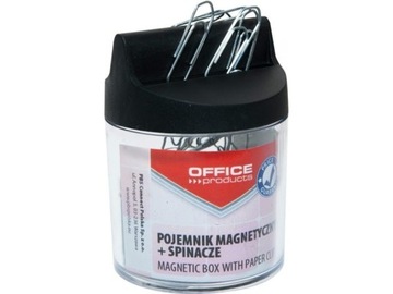 Pojemnik magnetyczny ze spinaczami 26 mm 100 sztuk