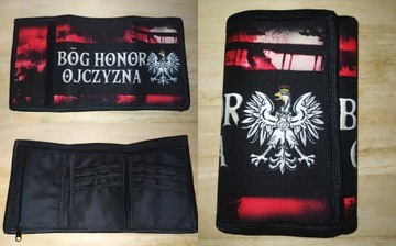 Nowy Portfel dla Patrioty Bóg honor Ojczyzna 