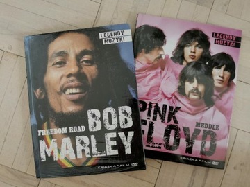 Książka i film DVD Bob Marley Pink Floyd