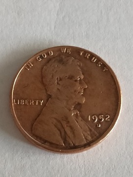 1 cent 1952 D USA 