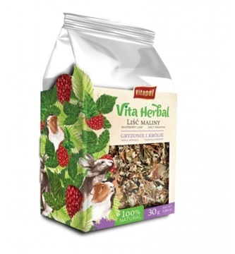 Vita Herbal dla gryzoni i królika, liść maliny30 g