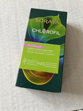 Soraya Chlorofil złuszczające krople zwężające pory 30 ml NOWE kwasy AHA
