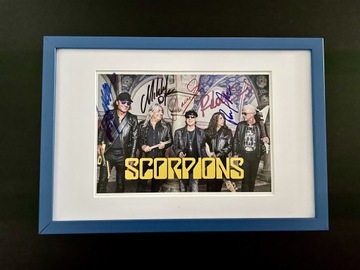 SCORPIONS - zdjęcie z autografami + certyfikat 