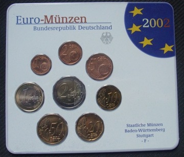 NIEMCY - Euro - Munzen 2002 F