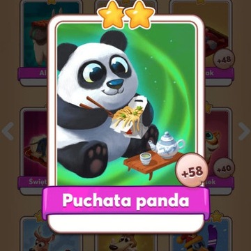 Karta Puchata panda krowa coin master
