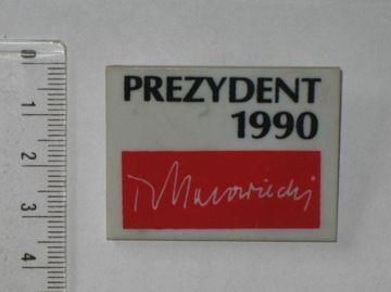 Wybory Prezydent 1990 Tadeusz Mazowiecki