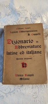 Słownik skrótów łacińskich i włoskich abrewiatur 
