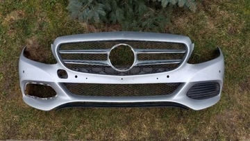 Mercedes C klasa w205 zderzak przód grill srebrny 