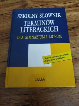 Szkolny słownik terminów literackich