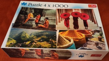 Puzzle 4 x 1000 Trefl 90675