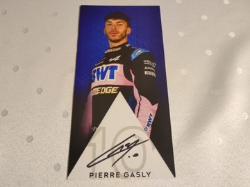 Karta Pierre Gasly Autograf Podpis Alpine F1 2023
