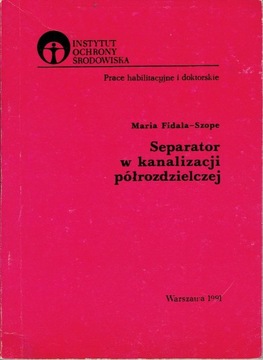 Separator kanalizacji półrozdzielczej Fidala Szope