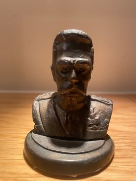 Piłsudski popiersie stare mosiężne ciężkie