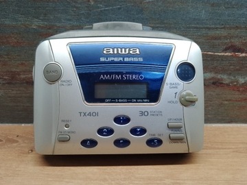 AIWA TX401 Walkman Radio LCD super stan Ameryka US