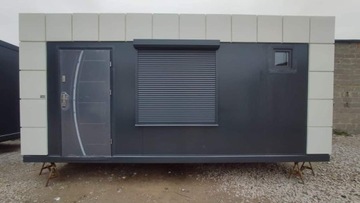 Pawilon biuro kontener z płyty warstwowej 6x3