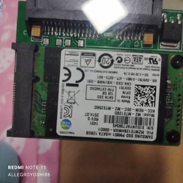 SAMSUNG SSD PM851 SATA na mSATA 128GB EXT49D0Q