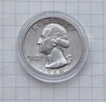 (3192) USA 25 centów 1964 D srebro 