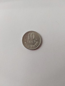 Moneta 10 gr 1974 bez znaku menniczym 