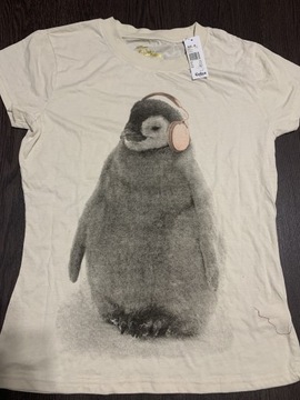 Nowa koszulka Cubus rozmiar M pingwin  