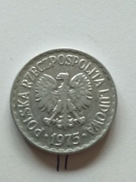 1zł PRL 1975r bzm aluminium