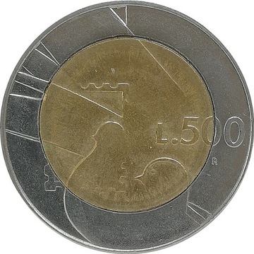 San Marino 500 lire 1990, KM#256