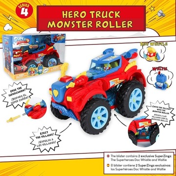 SuperZings Serie 4 Autko Hero Truck Monster 