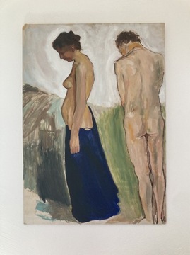 Kopia obrazu Wojciecha Weissa „Adam i Ewa”