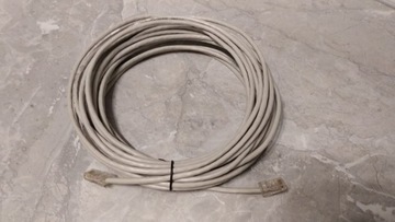 Kabel sieciowy internetowy okrągły z wtykami, 10m