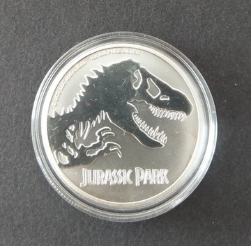 Jurassic Park, 1oz srebro 2020