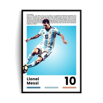 Plakat w ramie Lionel Messi A4 21x29,7 CM