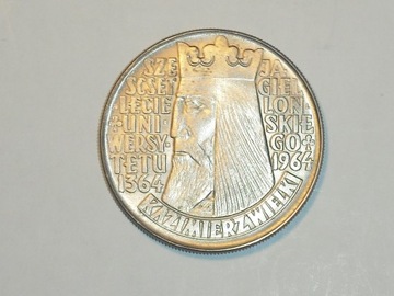 10 złotych 1964- Kazimierz Wielki, wypukła