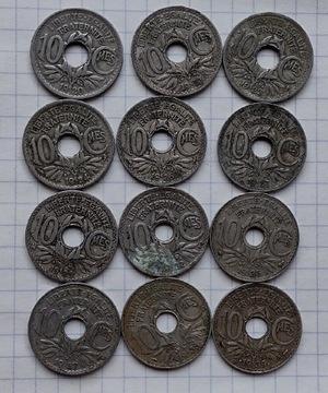 (3198) Francja 10 centów zestaw