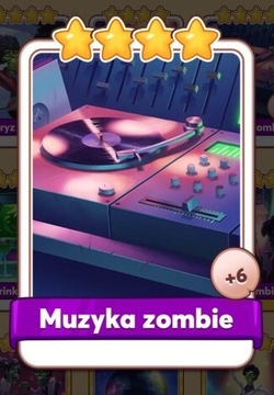 Karta do gry coin master Muzyka zombie