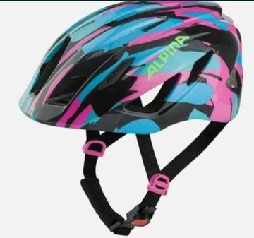 kask Alpina Pico Flash neon-blue-pink gloss.