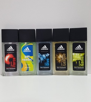 Dezodoranty perfumowane Meskie ADIDAS nowe 5 sztuk