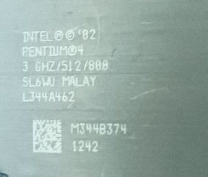 Pentium 4 SL6WU 3 GHz