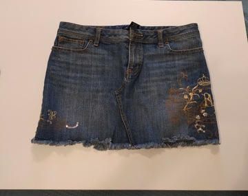 Ralph Lauren S 36 vintage mini spódniczka jeans