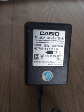 Zasilacz Casio AD-4150 Oryginał do keyboard kalku.