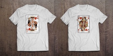 Koszulki Dama i Król prezent na Walentynki