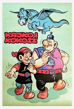 Plakat PRL - Kajko i kokosz J.Christa - UNIKAT 
