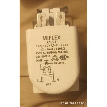 Filtr przeciwzakłóceniowy MIFLEX X17-3 do pralki