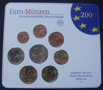 NIEMCY - Euro - Munzen 2005 G