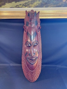 Sztuka afrykańska, maska, egzotyczne drewno