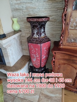 Wazon laka i masa perłowa 