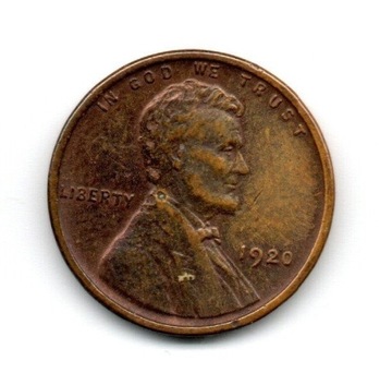 USA ONE CENT 1920 LINCOLN