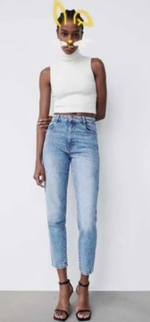 ZARA rozm. S / 36 nowe jeansy slim rurki denim