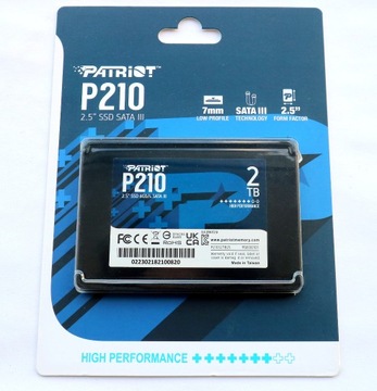 Dysk SSD Patriot P210 2048 GB / 2TB SATA III