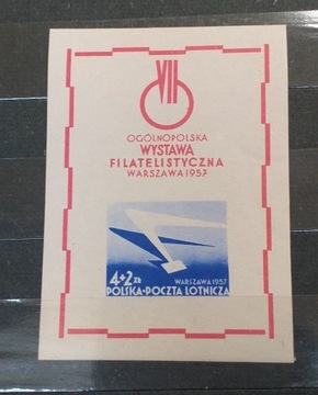 1957 Polska Blok 20**. Ogólnopolska Wystawa Filat.