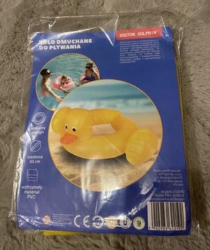 Nowe koło do pływania dla dzieci w kształcie kaczki kaczka dmuchane koło