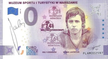 Roman JAKÓBCZAK banknot 0 euro AUTOGRAF!
